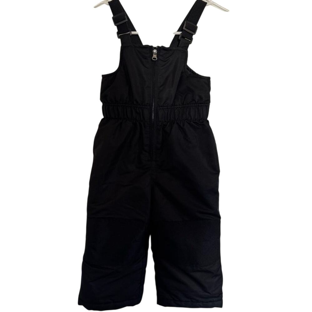 Healthtex Toddler 2T Black Insulated Snow Bib Overalls Adjustable Straps